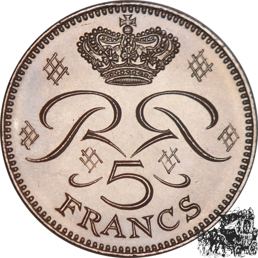 5 Francs 1977 - Rainer III., Monaco