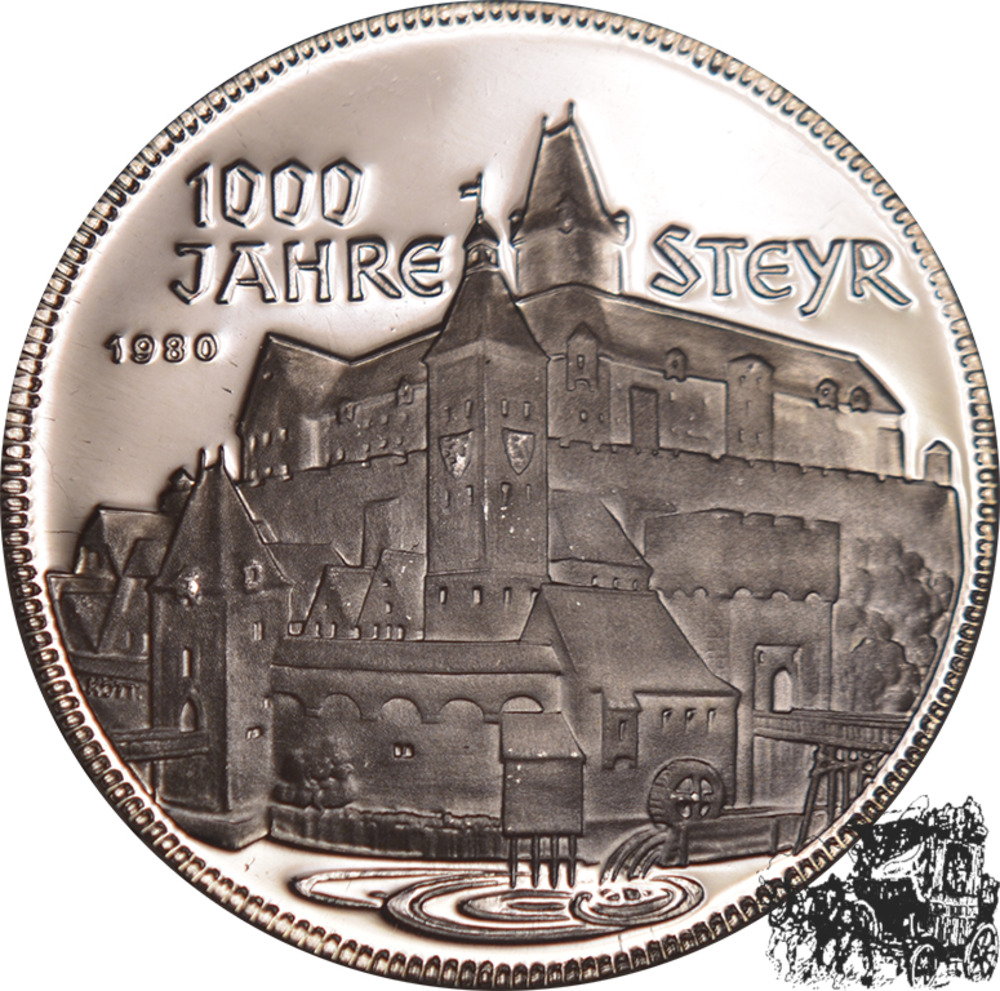 500 Schilling 1980 - 1000 Jahre Steyr - PP 500 Schilling 1980 - 1000 Jahre Steyr - PP
