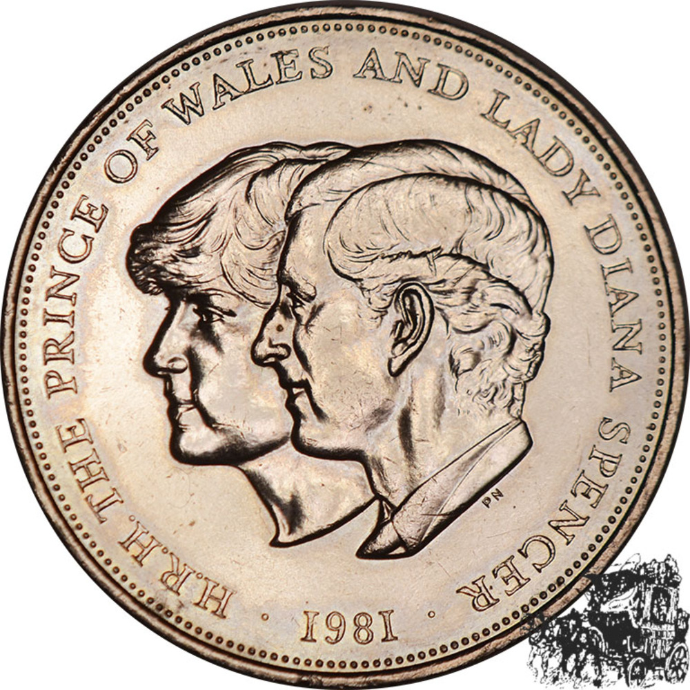 25 Pence 1981 - Hochzeit Prinz Charles & Diana 25 Pence 1981 - Hochzeit Prinz Charles & Diana