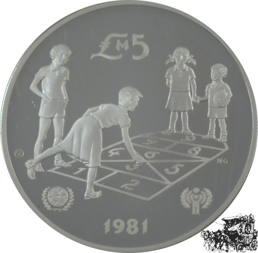 5 Pfund 1981 - Jahr des Kindes