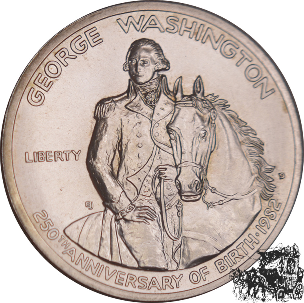 1/2 Dollar 1982 D - George Washington