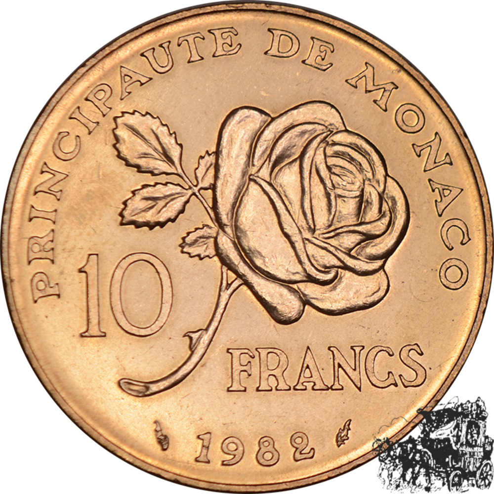 10 Francs 1982 - Monaco 10 Francs 1982 - Monaco