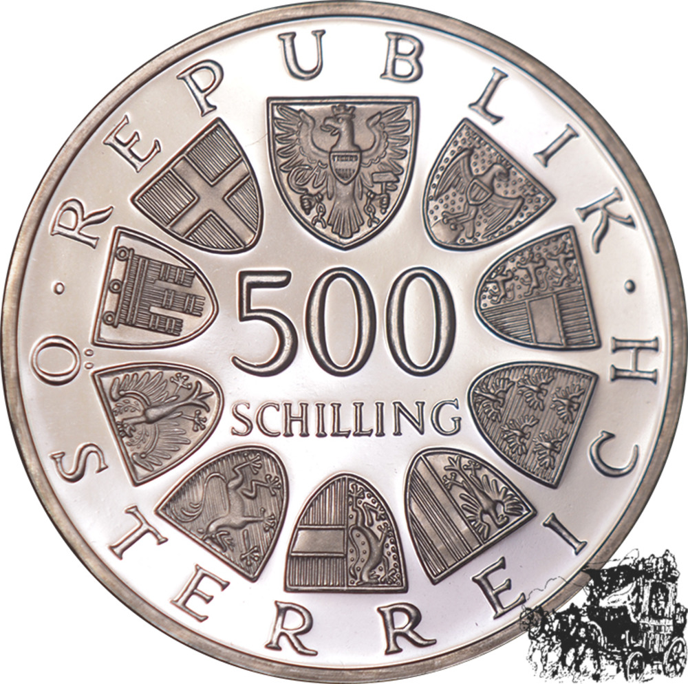 500 Schilling 1983 - Wiener Rathaus - PP