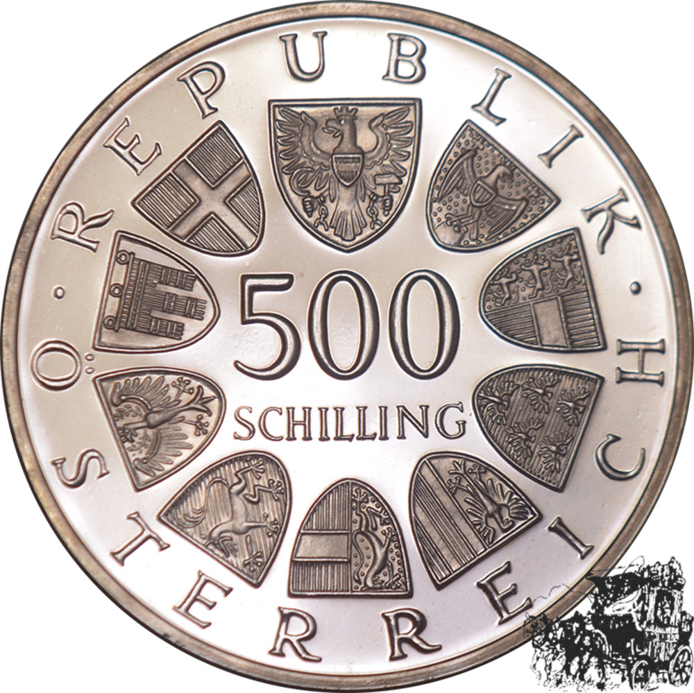 500 Schilling 1983 - Parlament - PP