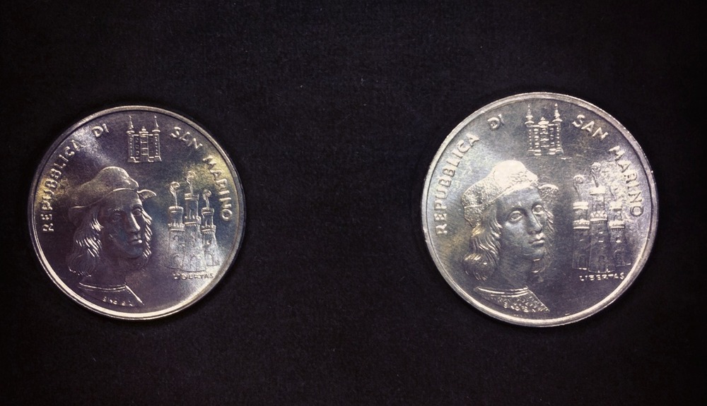 500 + 1000 Lire 1983 - Raffaello Sanzio 500 + 1000 Lire 1983 - Raffaello Sanzio