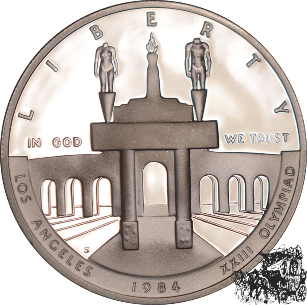1 Dollar 1984 S - Olympiade