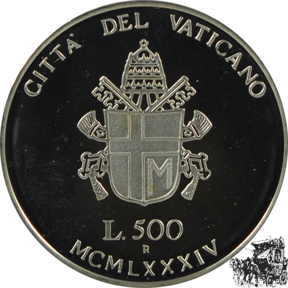 500 Lire 1984 - Jungfrau Maria 500 Lire 1984 - Jungfrau Maria