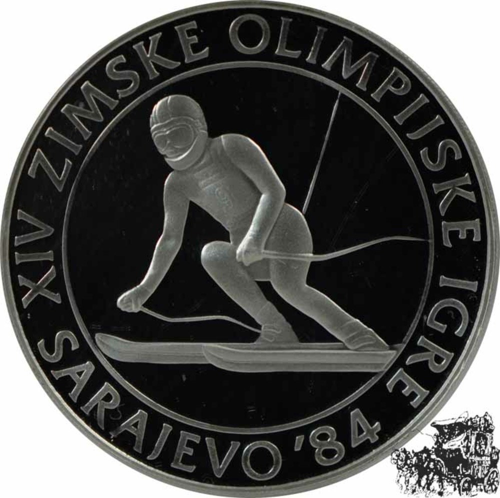 500 Dinar 1984 - Slalom