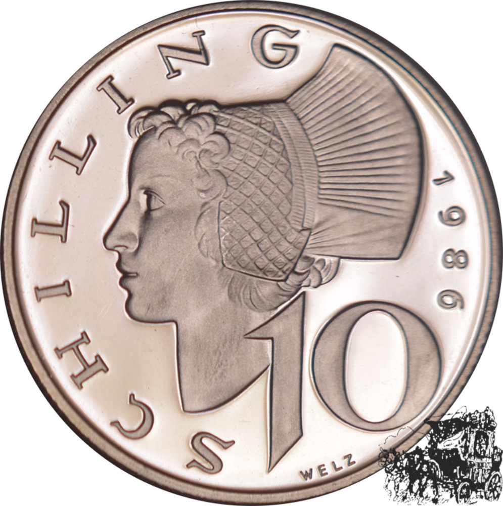 10 Schilling 1986 - PP 10 Schilling 1986 - PP