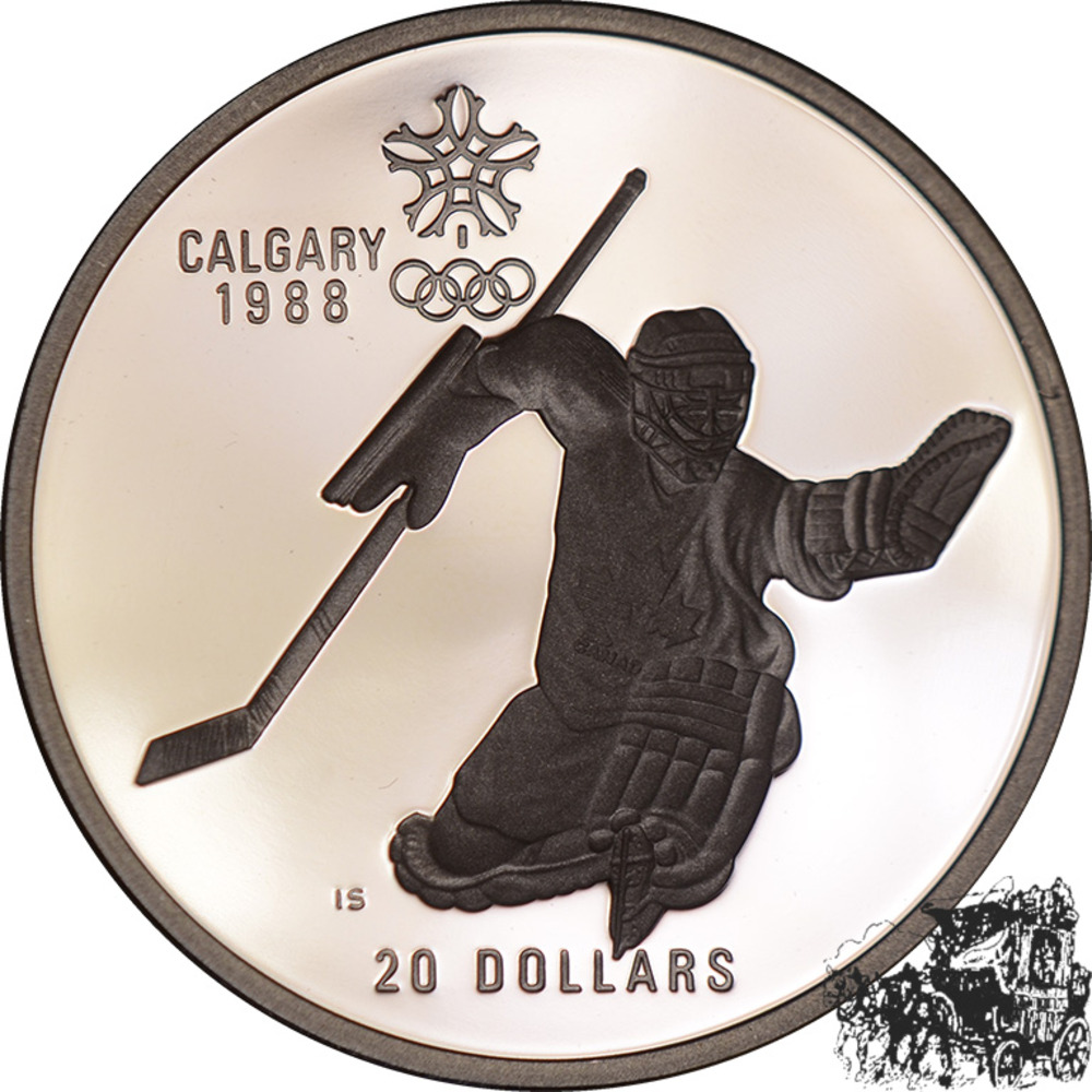 20 Dollar 1986 - Olympiade - Hockey 20 Dollar 1986 - Olympiade - Hockey