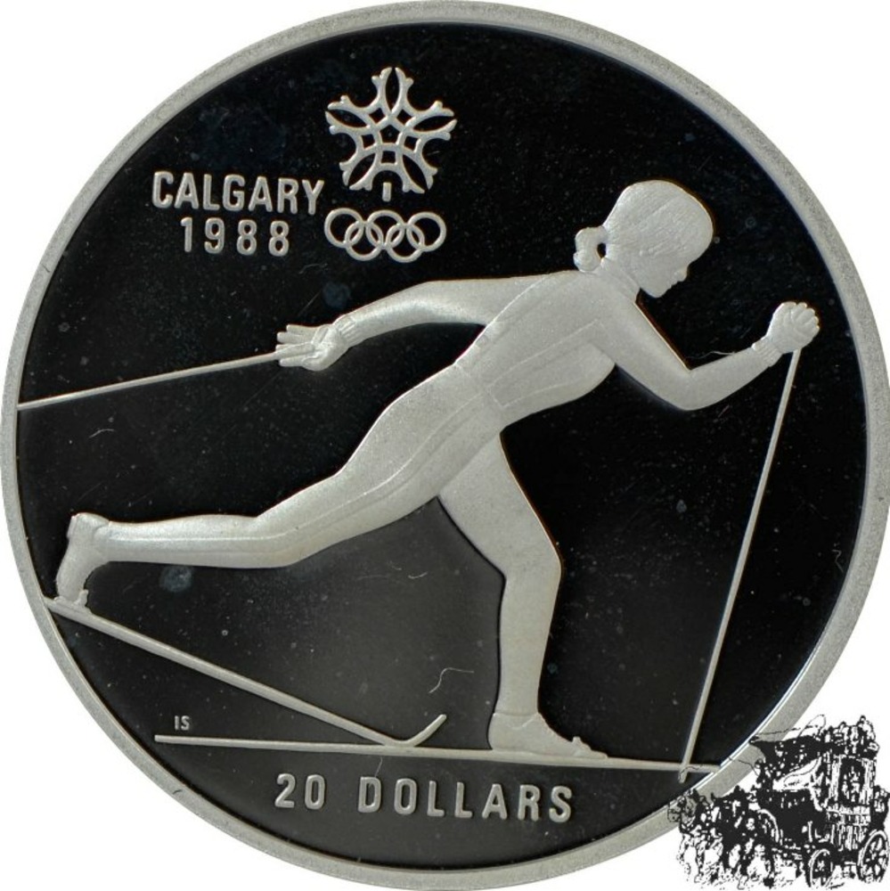 20 Dollar 1986 - Olympiade - Langlaufen 20 Dollar 1986 - Olympiade - Langlaufen