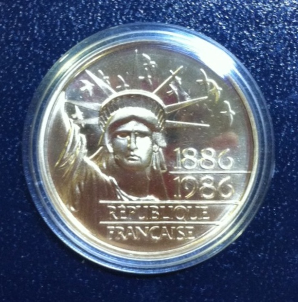 100 Francs 1986 - Jubiläum Freiheitsstatue
