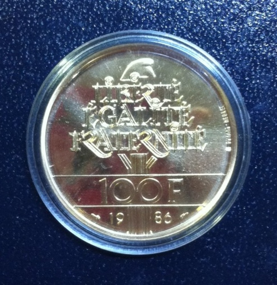 100 Francs 1986 - Jubiläum Freiheitsstatue