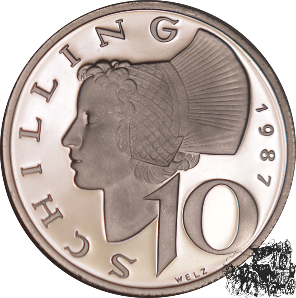10 Schilling 1987 - PP 10 Schilling 1987 - PP