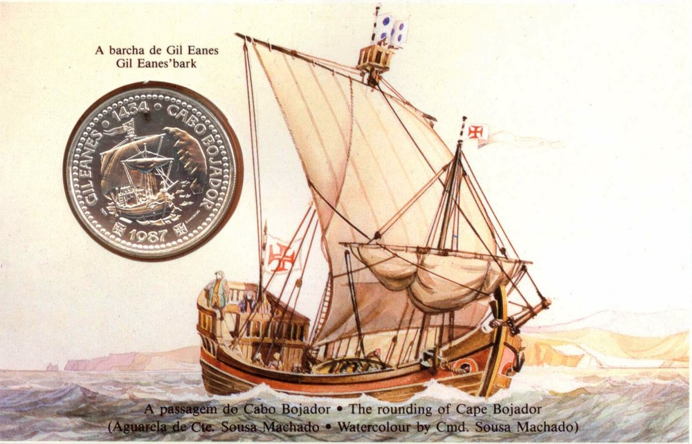 100 Escudos 1987 - Sailboat  Gil Eanes