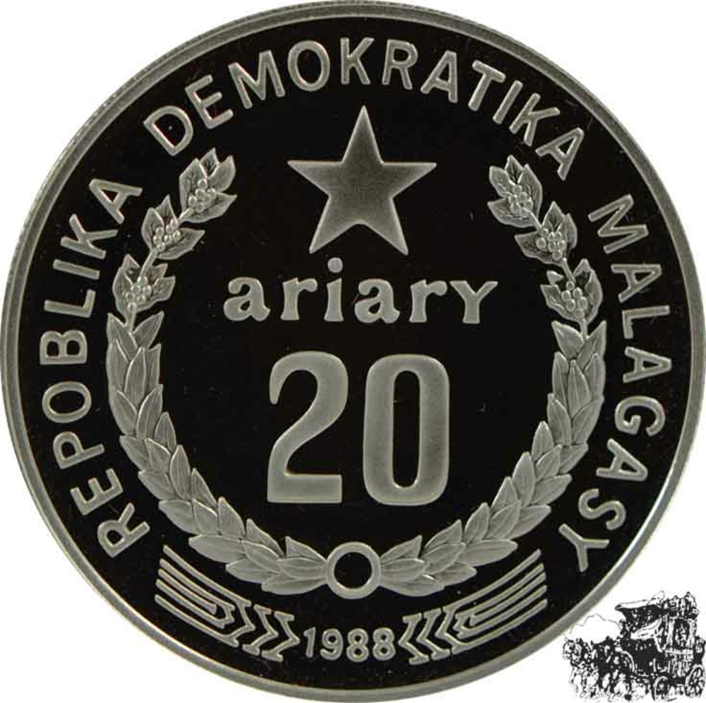 20 Ariary 1988 - Lemur 20 Ariary 1988 - Lemur
