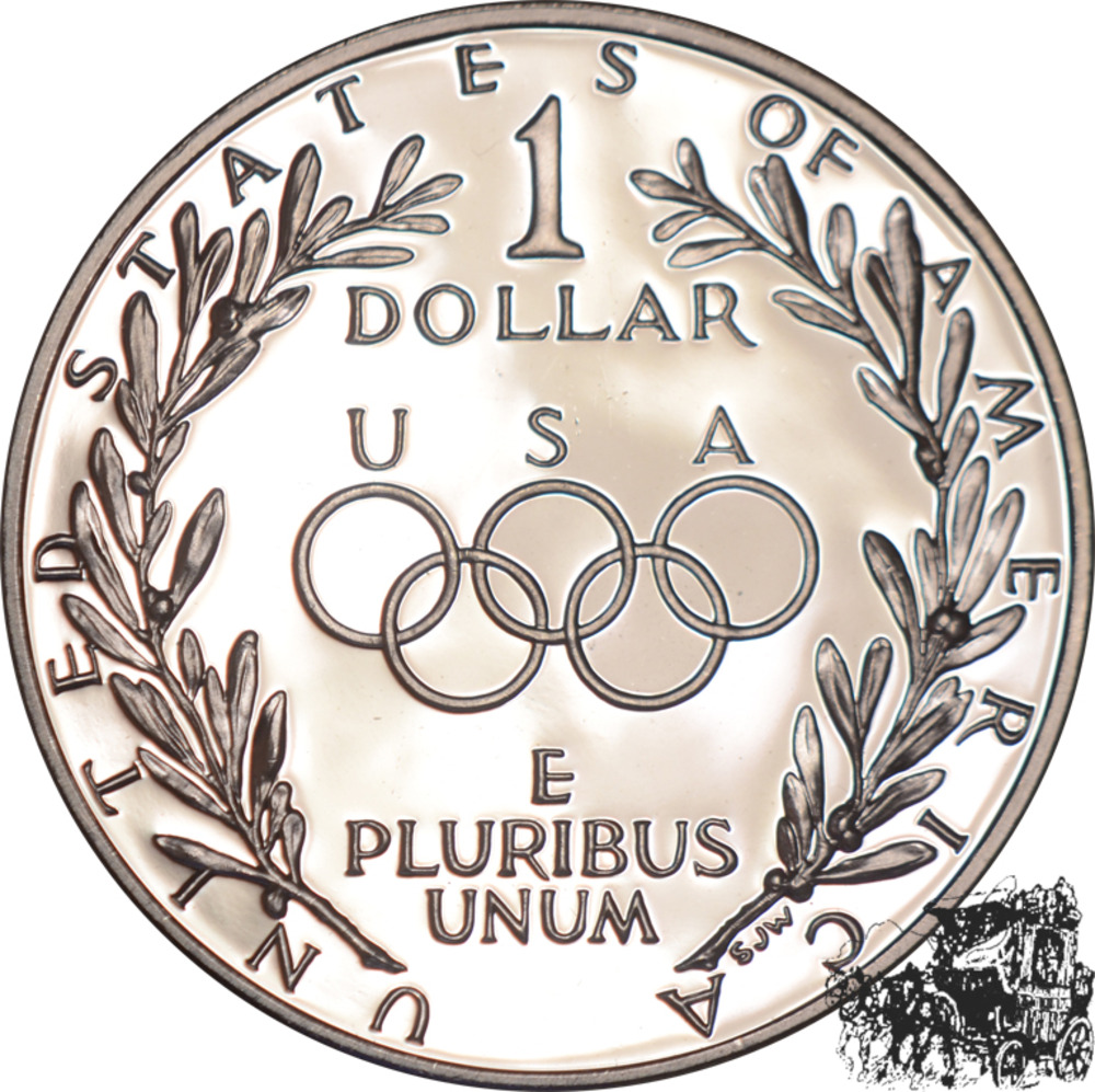 1 Dollar 1988 S - Olympische Fackel 1 Dollar 1988 S - Olympische Fackel