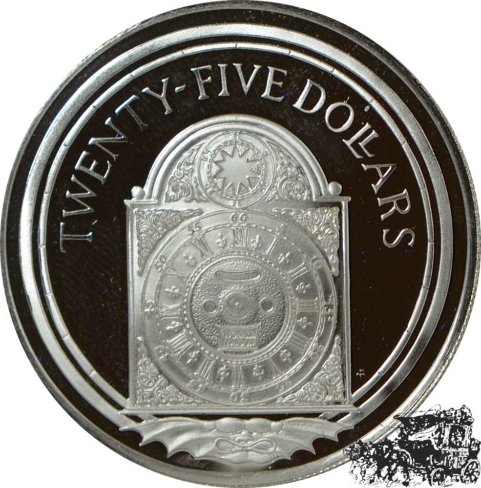 25 Dollar 1988 - Antike Uhr 25 Dollar 1988 - Antike Uhr
