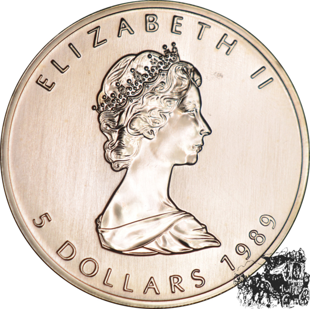 5 Dollar 1989 - Mapel Leaf 5 Dollar 1989 - Mapel Leaf