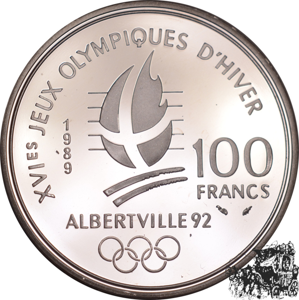 100 Francs 1989 - Abfahrt