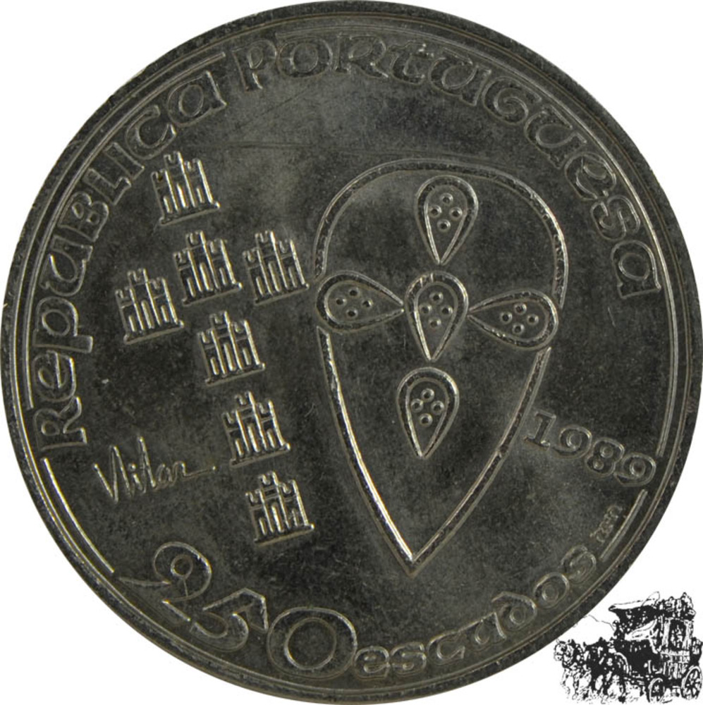 250 Escudo 1989 - 850 Jahre Portugal 250 Escudo 1989 - 850 Jahre Portugal