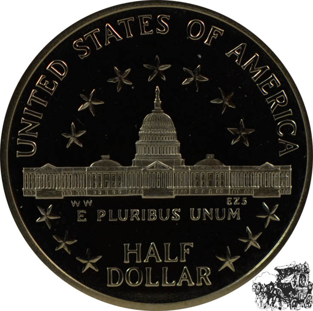 1/2 Dollar 1989 S - USA Kongress 1/2 Dollar 1989 S - USA Kongress