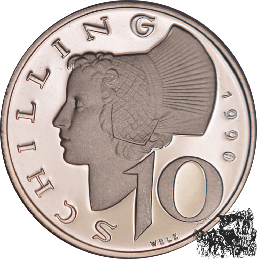 10 Schilling 1990 - PP 10 Schilling 1990 - PP