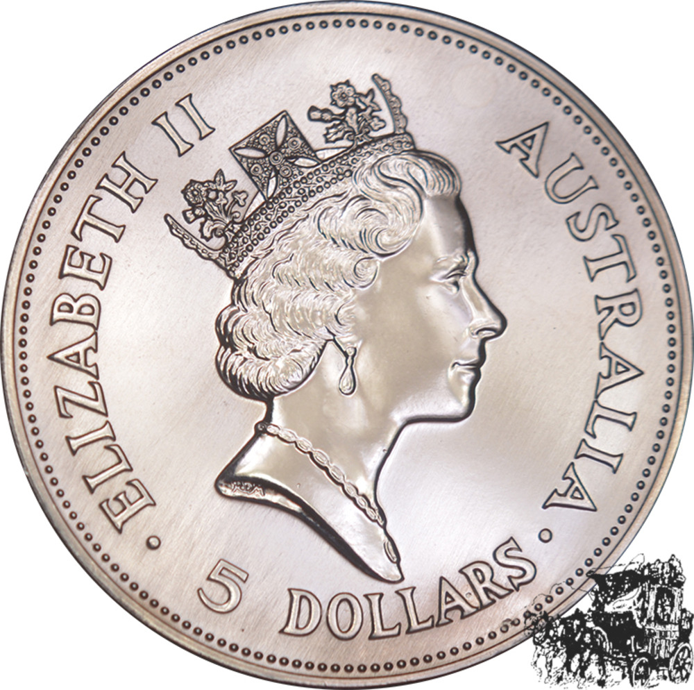 5 Dollar 1990 - Kookaburra