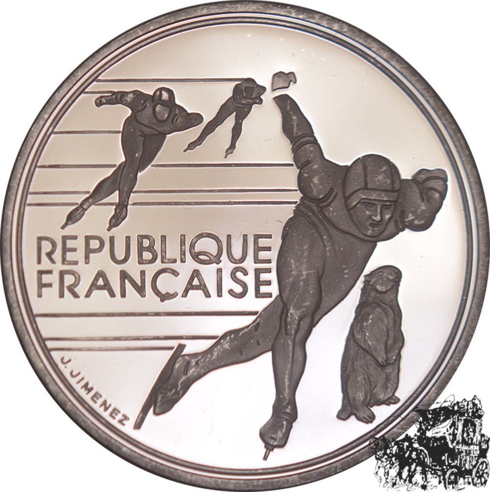 100 Francs 1990 - Eisschnelllauf