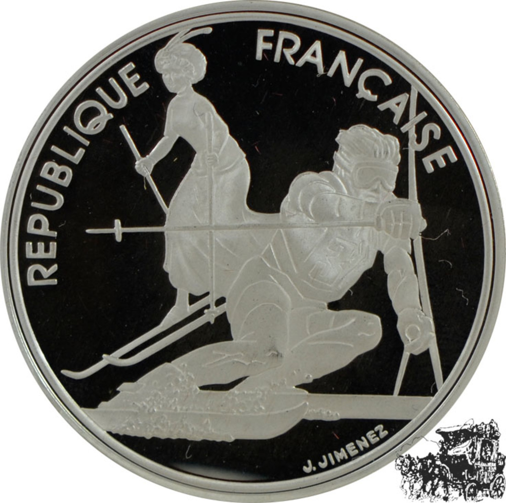 100 Francs 1990 - Slalomfahrer