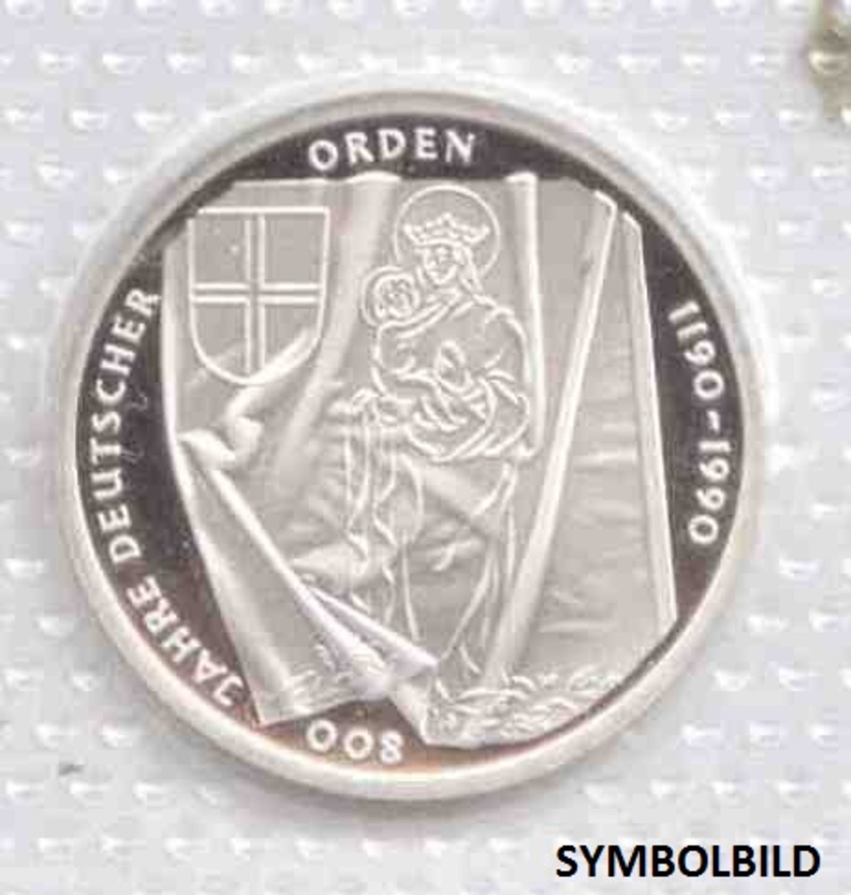 10 Mark 1990 J - 800 J. Deutscher Orden 10 Mark 1990 J - 800 J. Deutscher Orden