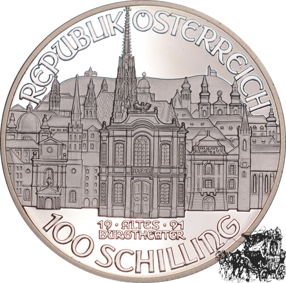100 Schilling 1991 - Mozart in Wien - lose