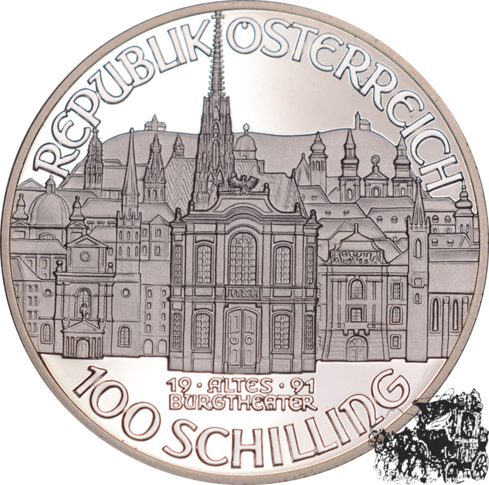 100 Schilling 1991 - Mozart in Wien - OVP