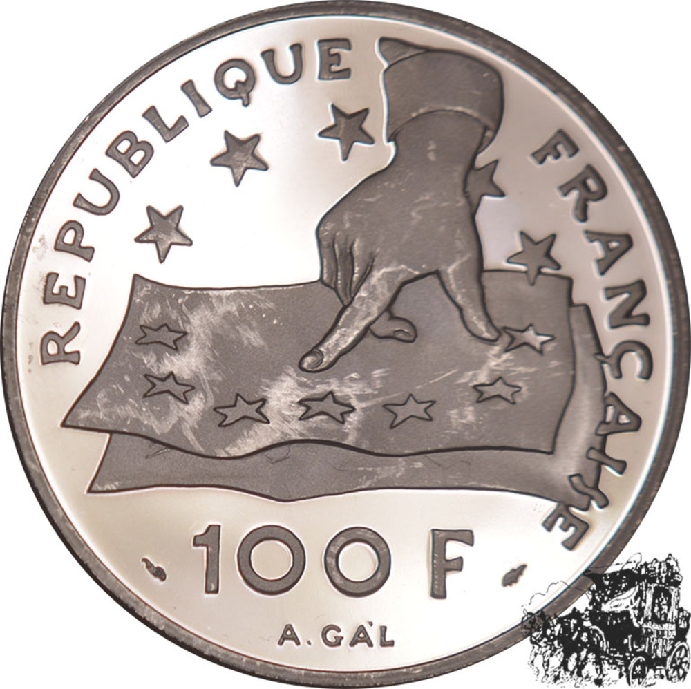 100 Francs 1991 - Descartes