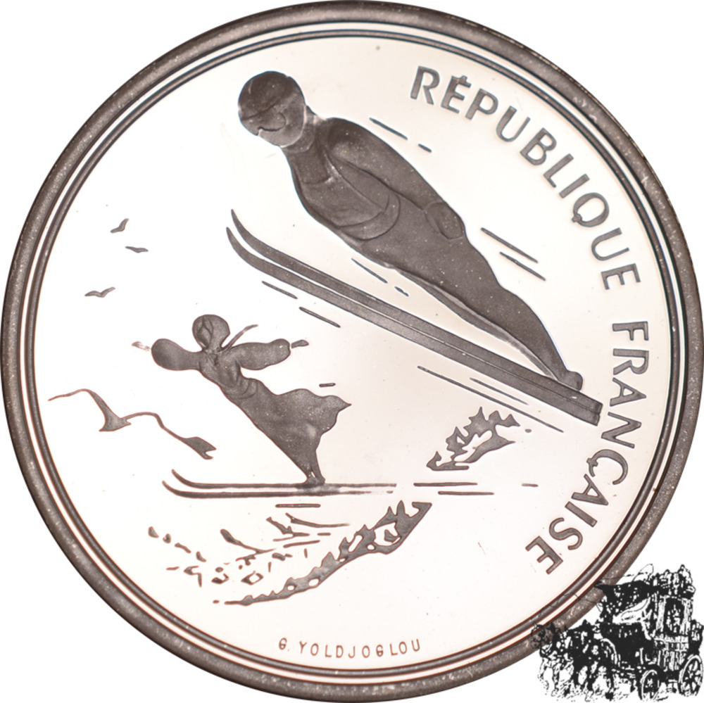 100 Francs 1991 - Schispringen
