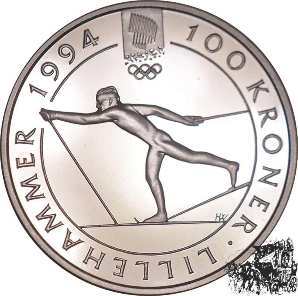 100 Kronen 1991 - Langlaufen 100 Kronen 1991 - Langlaufen