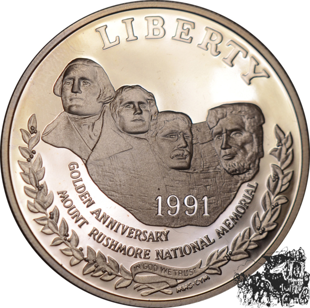 1 Dollar 1991 - Mount Rushmore 1 Dollar 1991 - Mount Rushmore