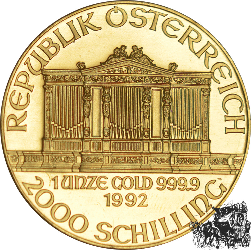 2000 Schilling 1992 - Philharmoniker