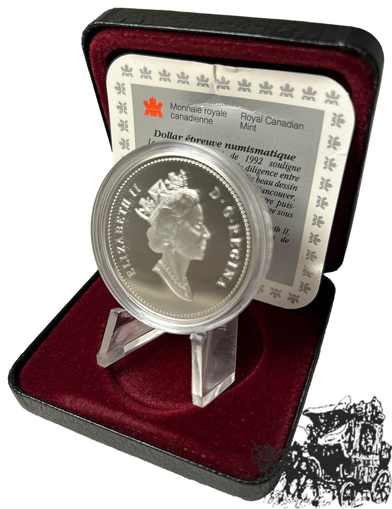 1 Dollar 1992 - Postkutsche