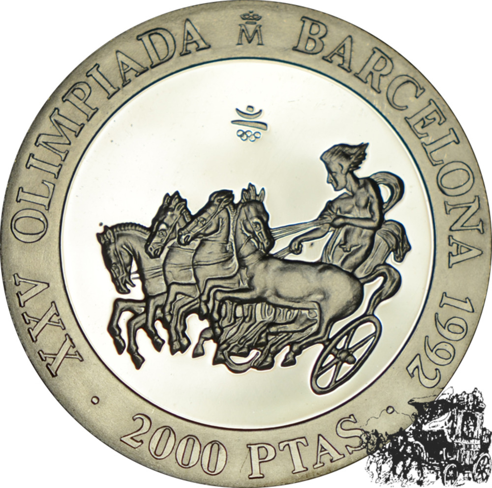 2000 Pesetas 1992 - Kutschenrennen 2000 Pesetas 1992 - Kutschenrennen