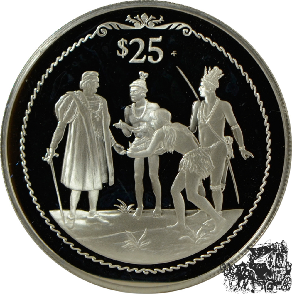 25 Dollar 1992 - Jungfern Inseln 25 Dollar 1992 - Jungfern Inseln
