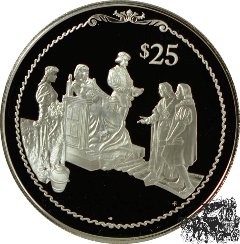 25 Dollar 1992 - Jungfern Inseln 25 Dollar 1992 - Jungfern Inseln
