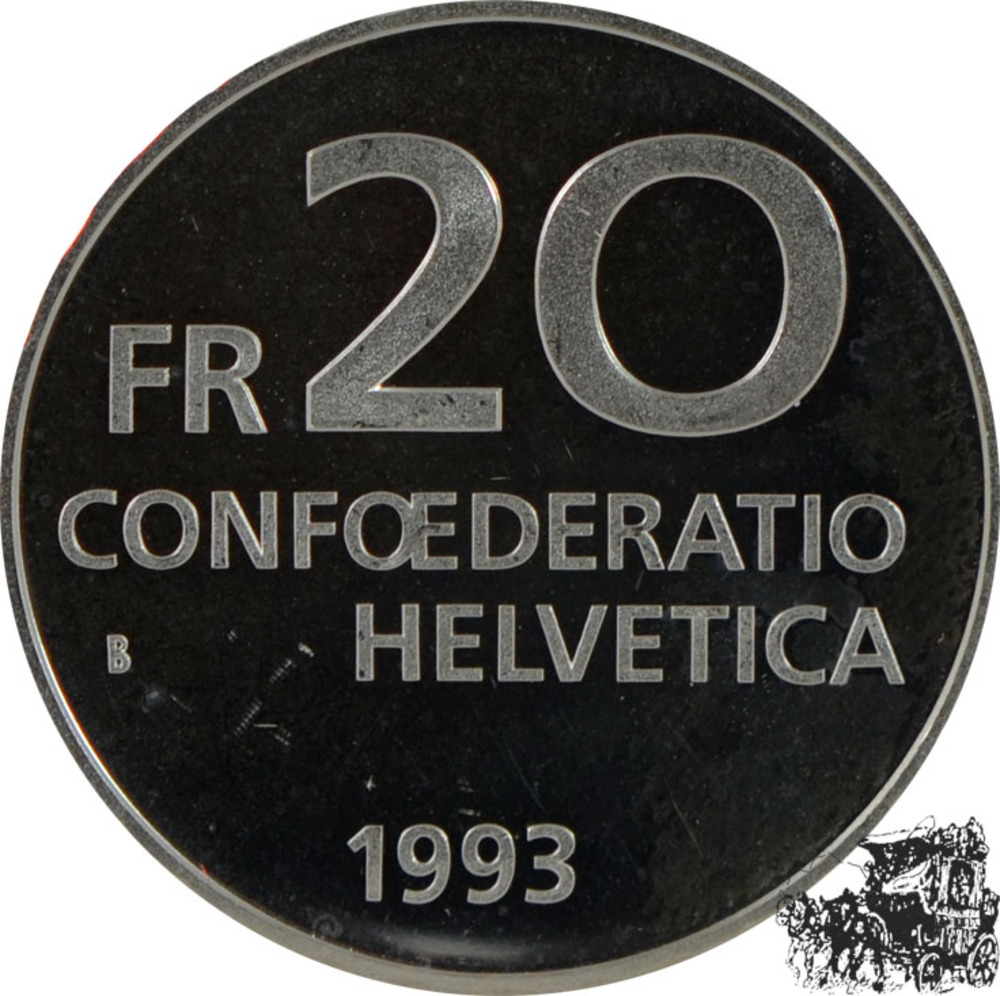 20 Franken 1993 B - Paracelsus 20 Franken 1993 B - Paracelsus