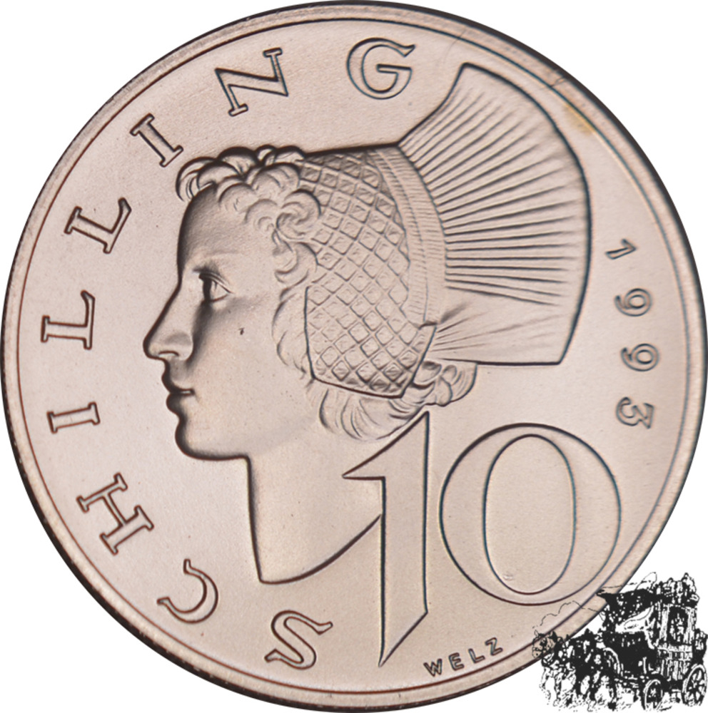 10 Schilling 1993 - stpfr. 10 Schilling 1993 - stpfr.
