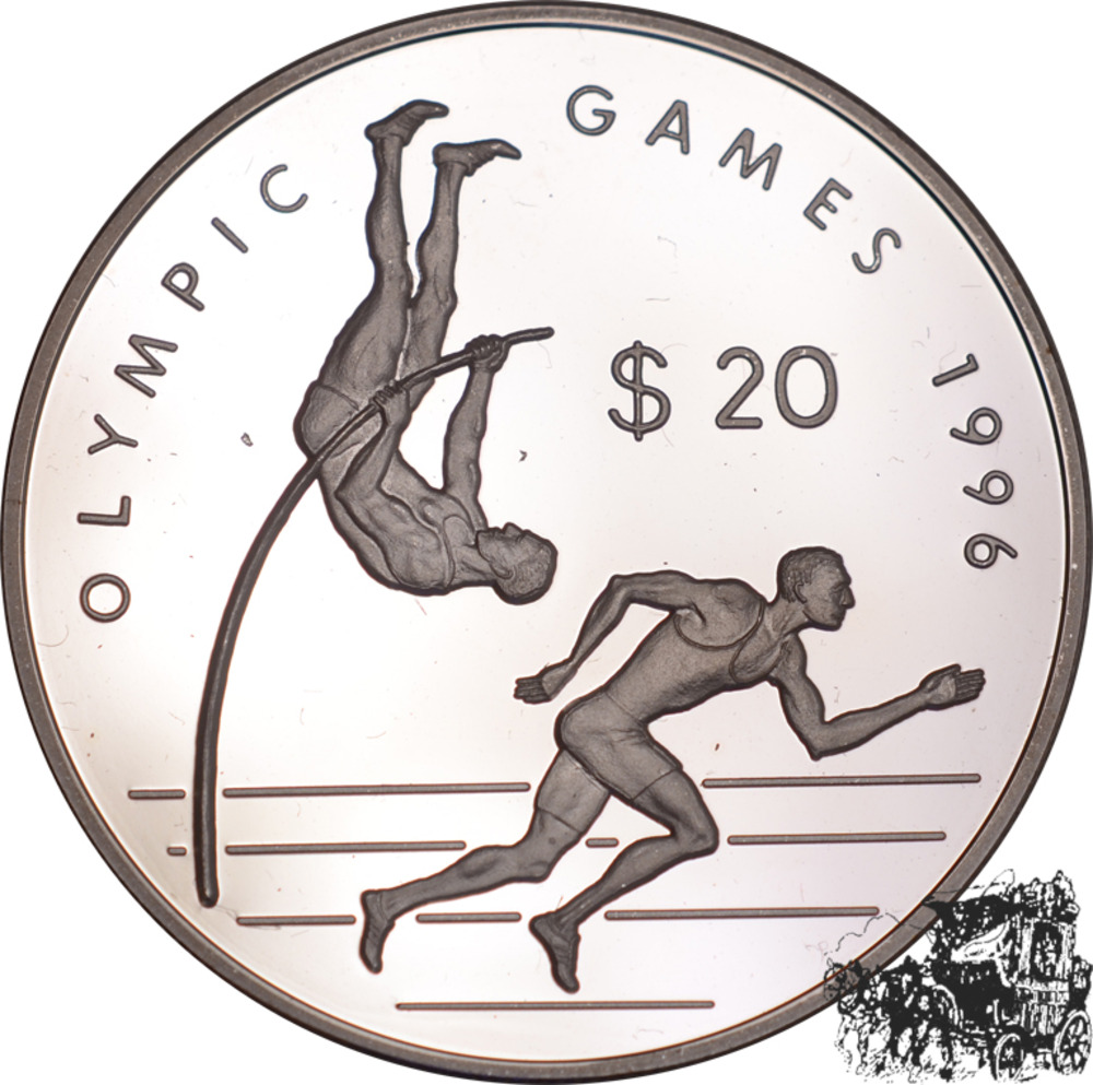 20 Dollar 1993 - Olympiade, Stabhochsprung