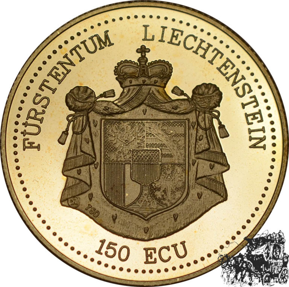 150 Ecu 1993 - Schloß Vaduz 150 Ecu 1993 - Schloß Vaduz