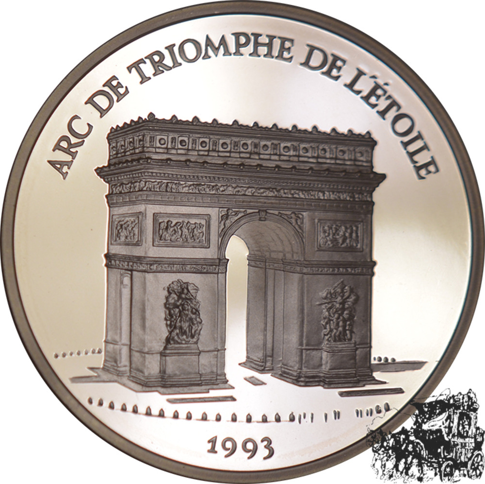 100 Francs - 15 Ecus 1993, Arc de Triomphe Paris