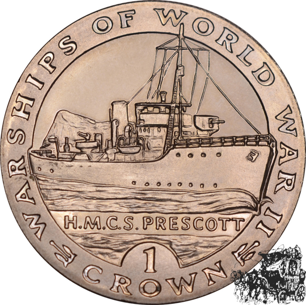 1 Crown 1993 - Kriegsschiff 1 Crown 1993 - Kriegsschiff