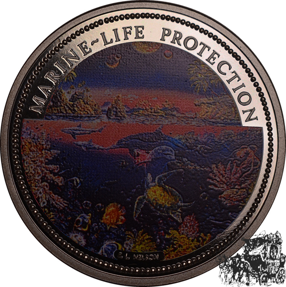 1 Dollar 1993 - marine fauna
