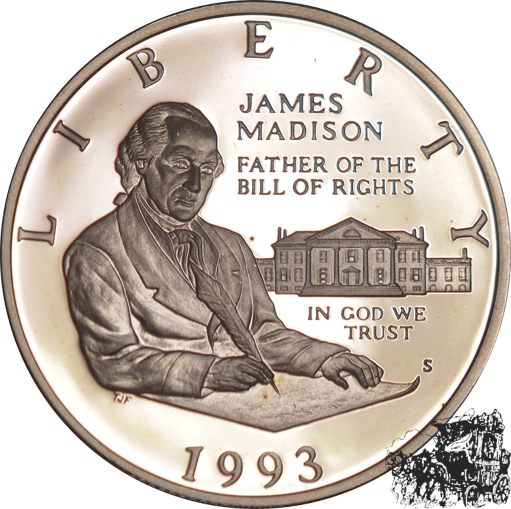 1/2 Dollar 1993 S - James Madison